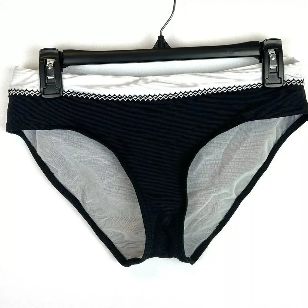 Sea Level Swim Women’s Valentina Black/White Bikini Bottom Size 8
